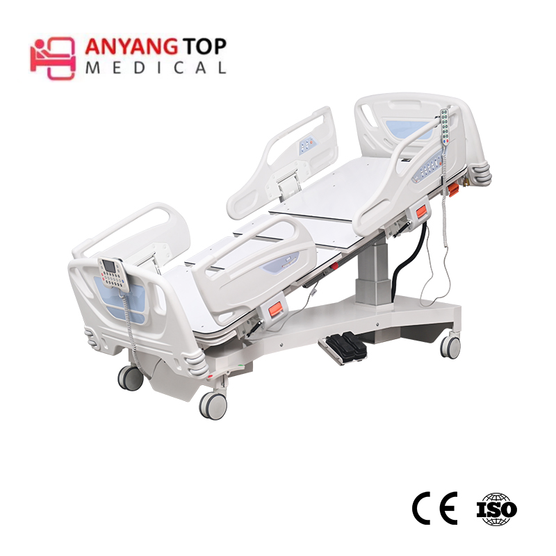 intensive care bed with x-ray radiolucent